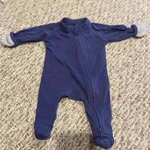 Cozy Navy Kids Pajama Footie